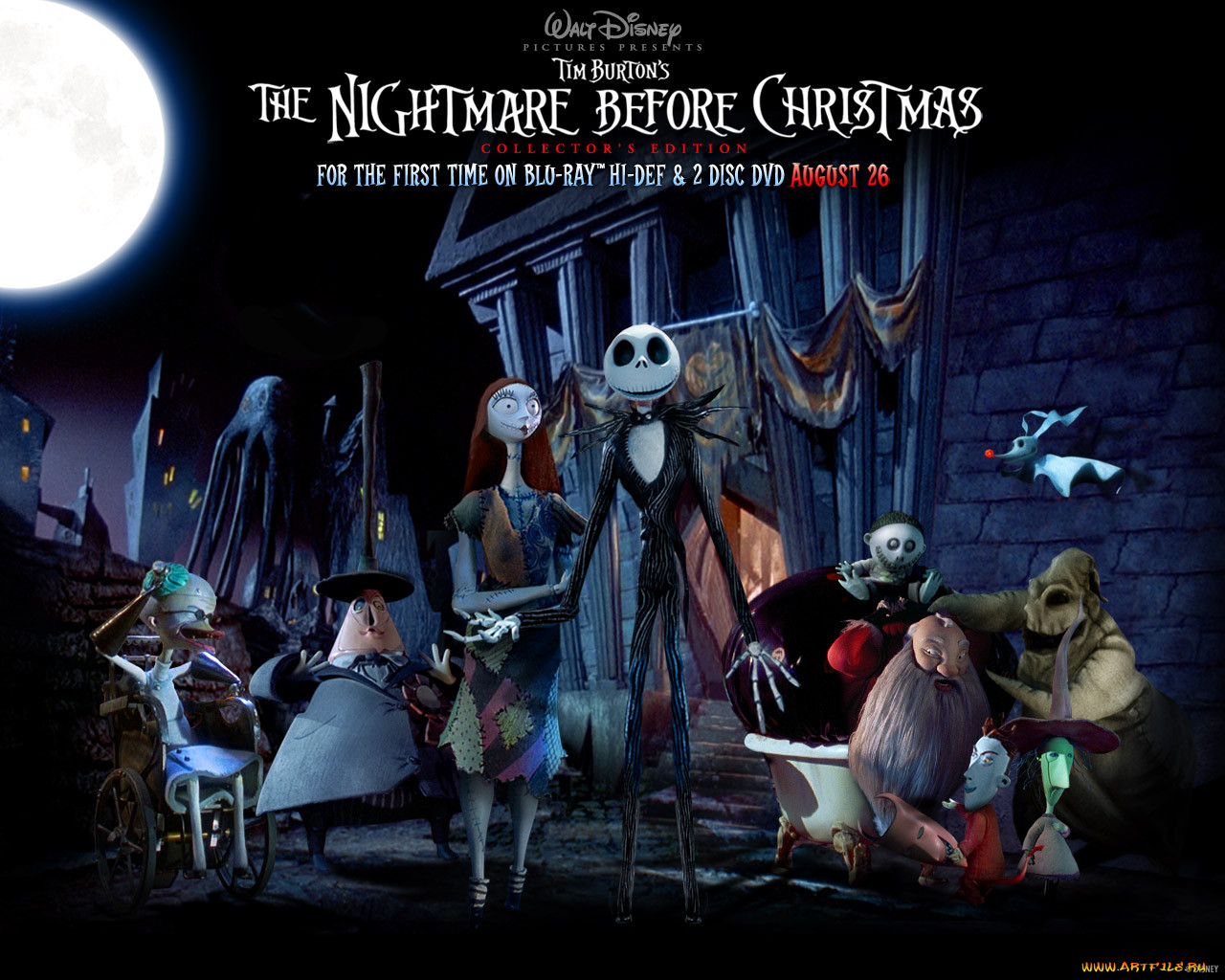 Обои Мультфильмы The Nightmare Before Christmas, обои для рабочего стола,  фотографии мультфильмы, the, nightmare, before, christmas Обои для рабочего  стола, скачать обои картинки заставки на рабочий стол.